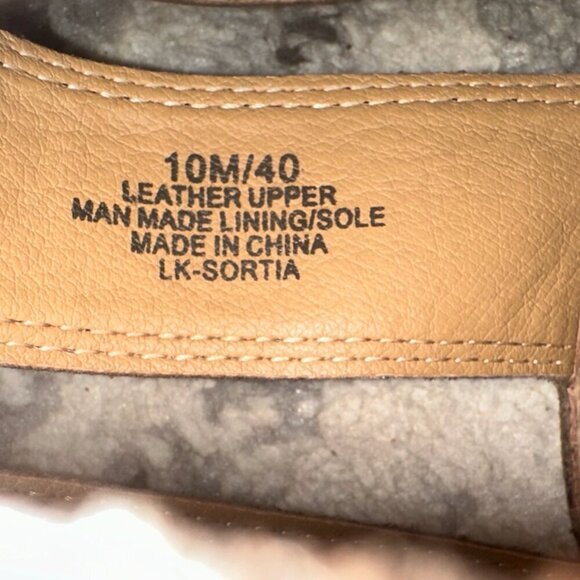 Lucky Brand Brown Leather Suede Cut Out Heel Sandals Women's 10 - Picture 2 of 9